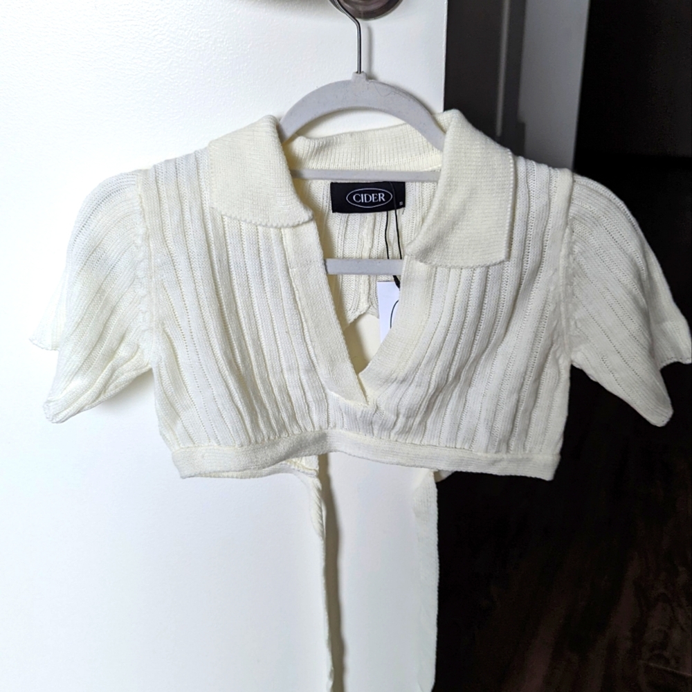 Cider Crop Top - Cream (S)